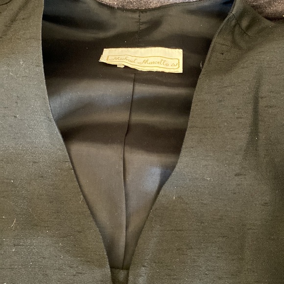 Vintage Michael Marcella jacket with shoulder pads and lace with rhinestone - Picture 5 of 11